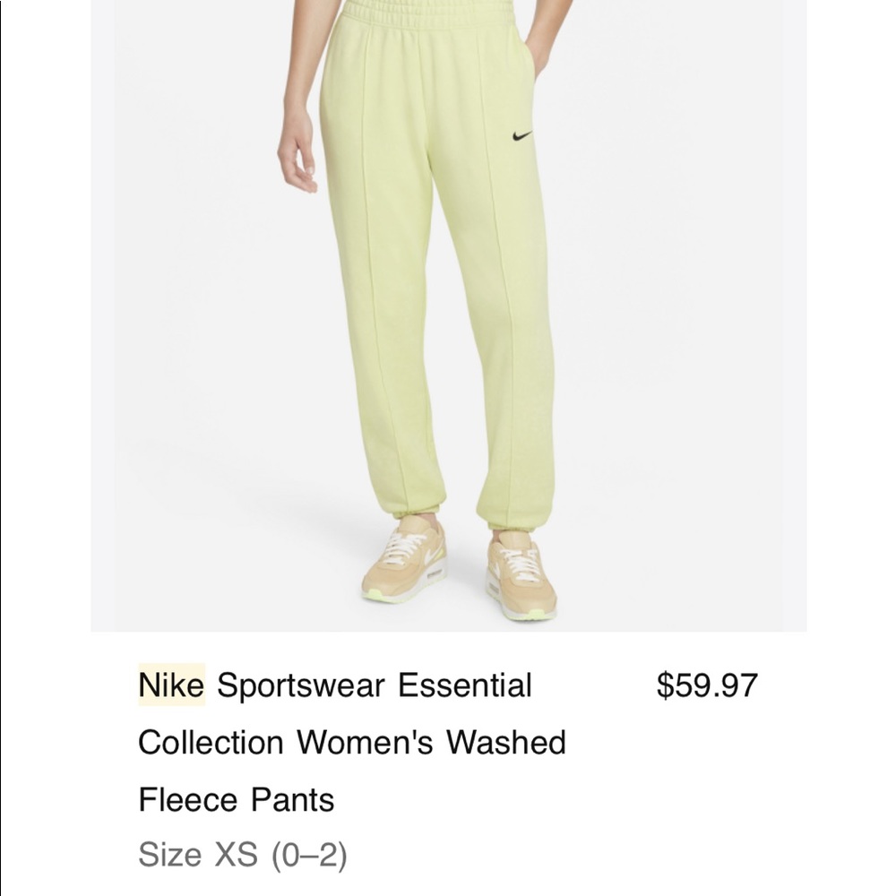 Nike Sportswear Essential Collection Women's Washed Fleece Pants